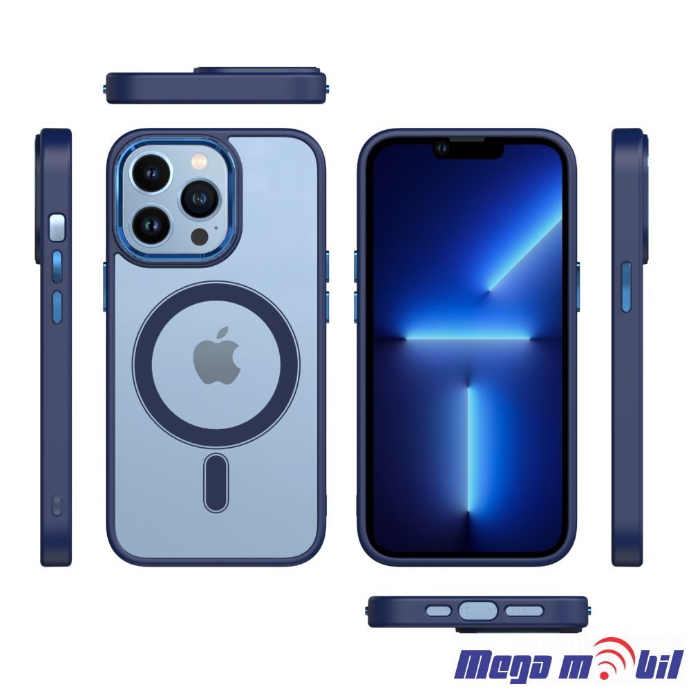 Futrola iPhone 13 Pro Magsafe Acrylic dark blue.